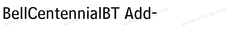 BellCentennialBT Add字体转换